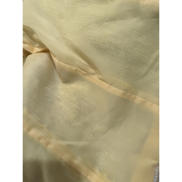 Talbots Yellow Tweed Jacket Women's Size 12 Fringe Trim Open Front Blazer - Picture 4 of 11